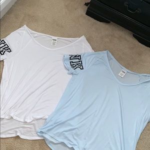 PINK workout/ lounge shirts .